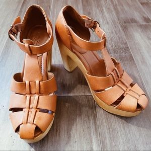 Madewell Andie Fisherman Sandal Cognac Leather